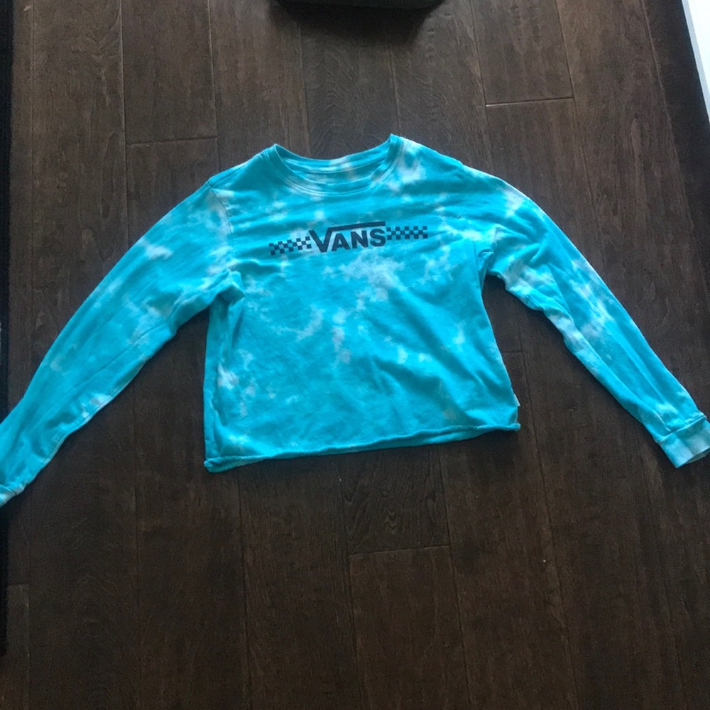 Girls vans long sleeve crop top